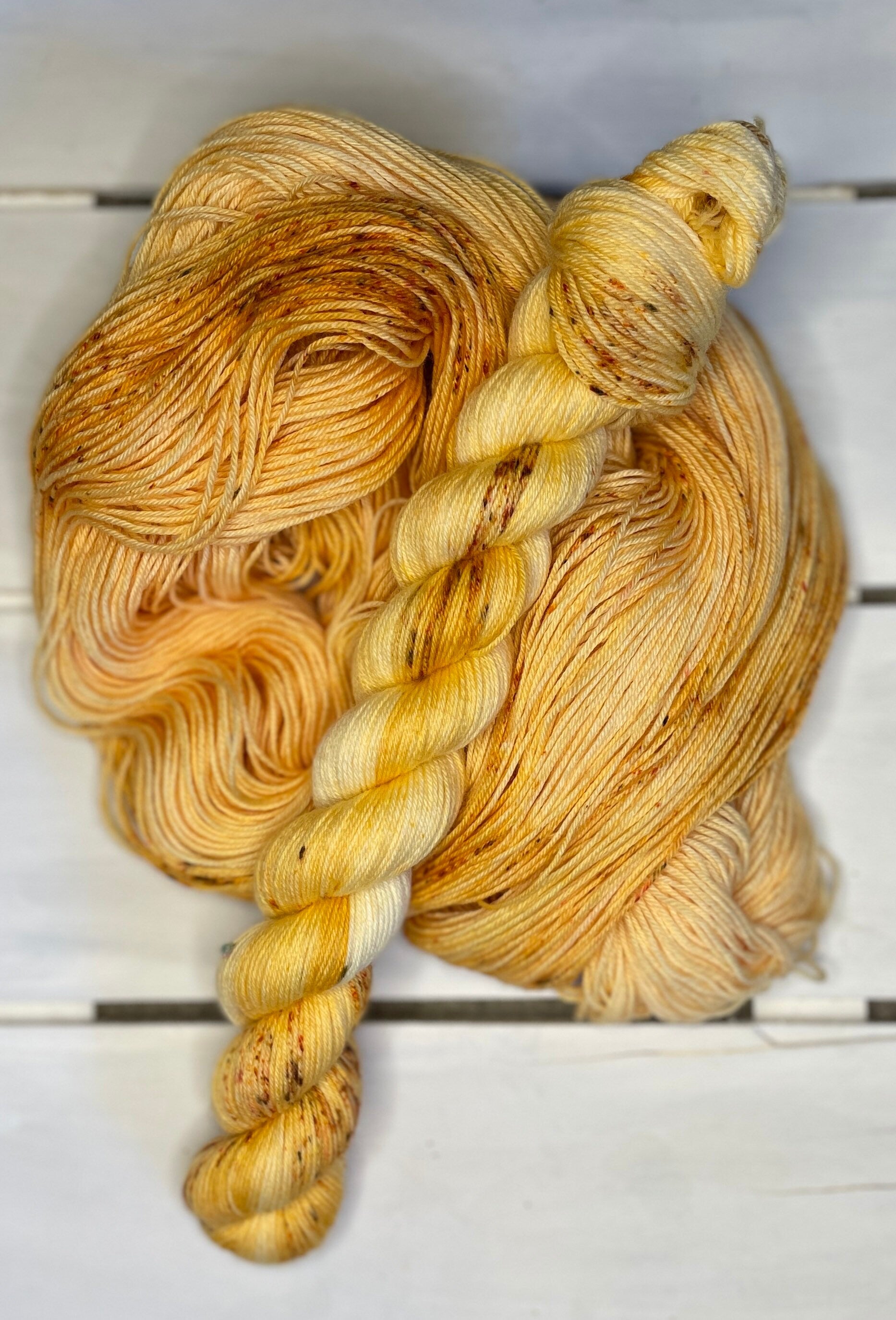Heavenly Honey Yarn: Peachy Cream Superwash Merino Nylon Wool Blend