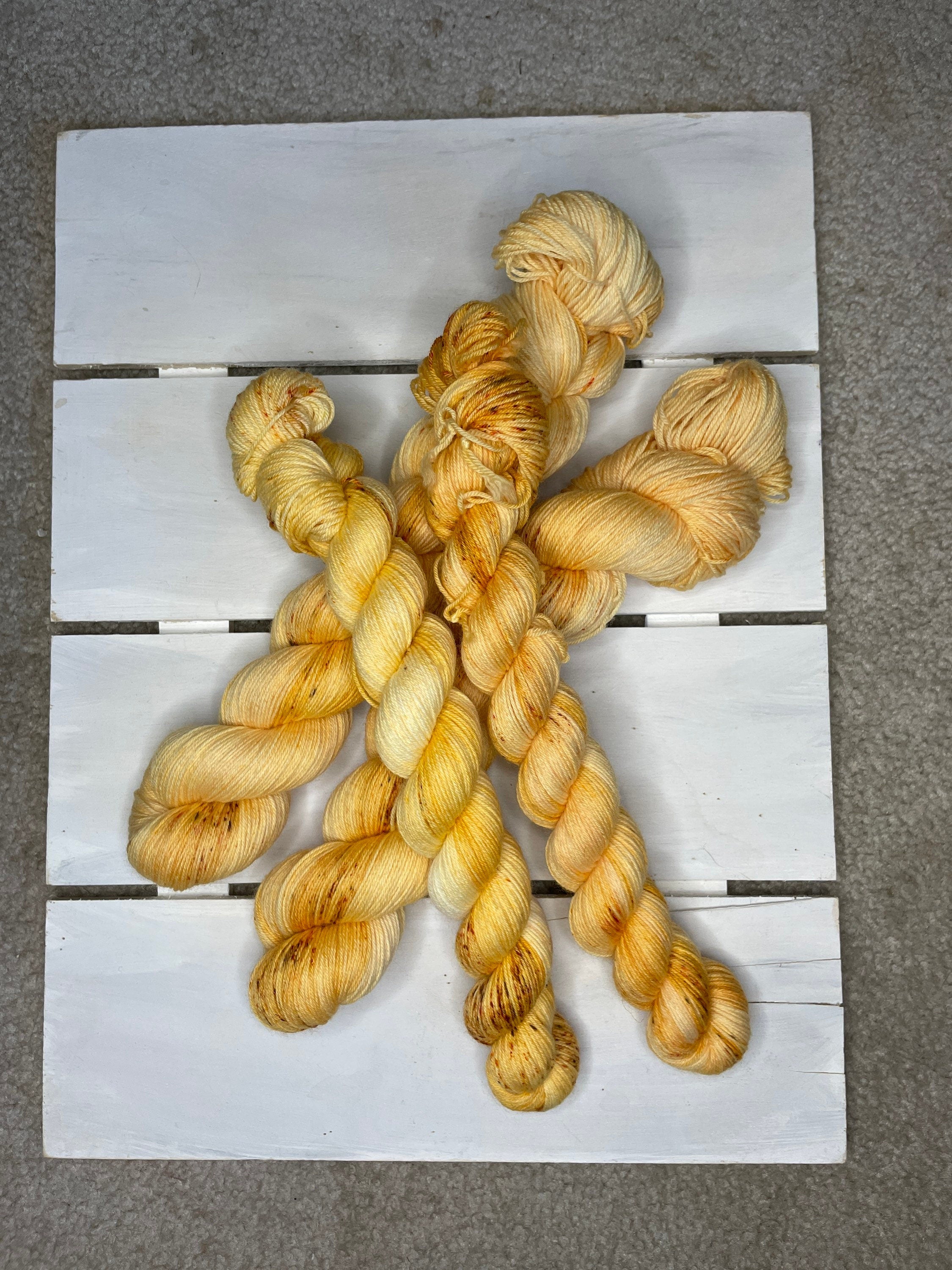 Heavenly Honey Yarn: Peachy Cream Superwash Merino Nylon Wool Blend