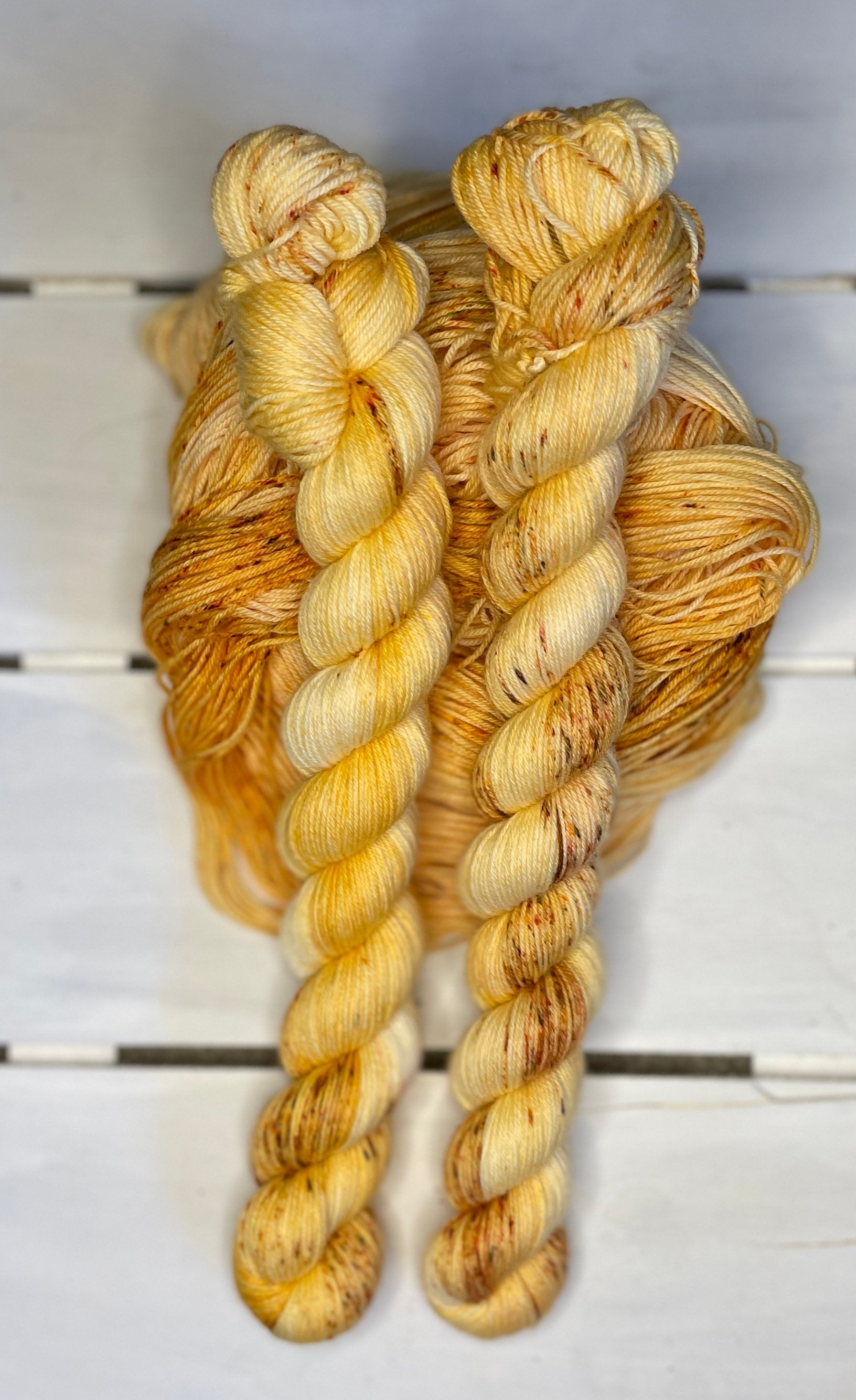 Heavenly Honey Yarn: Peachy Cream Superwash Merino Nylon Wool Blend