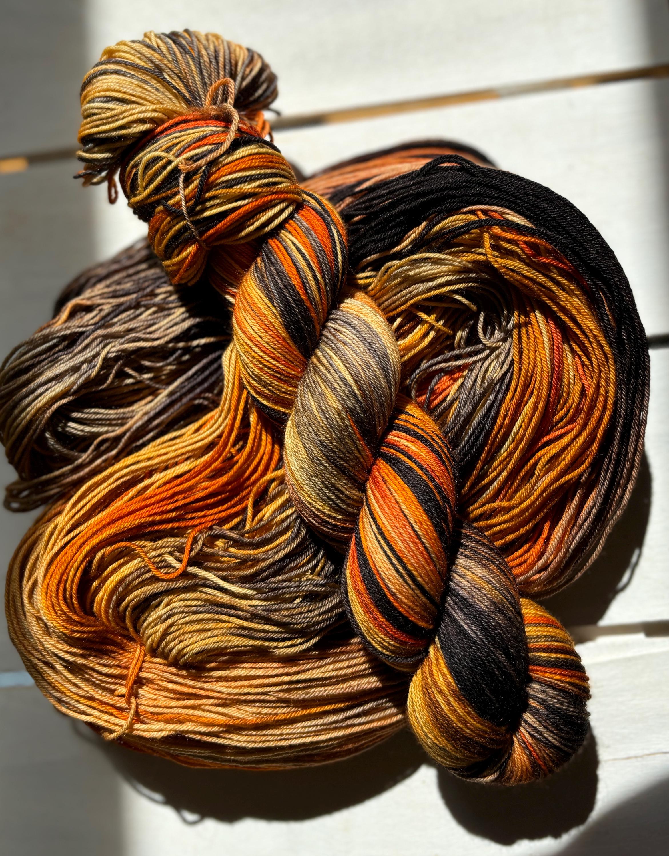 Till death, dark orange, dark grey, black