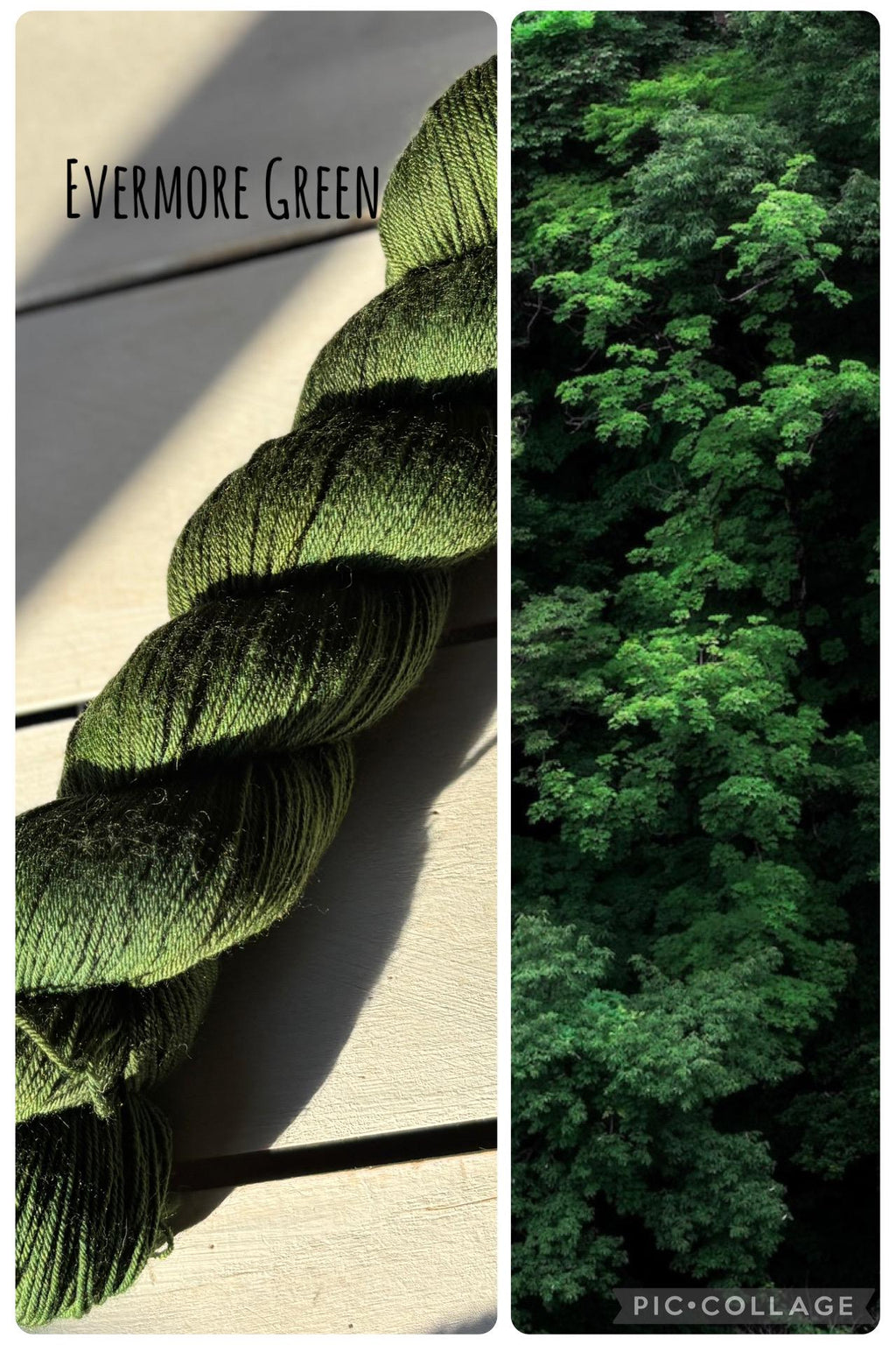 EverMore Green Yarn: Deep Rich Green, Merino Nylon Wool Blend