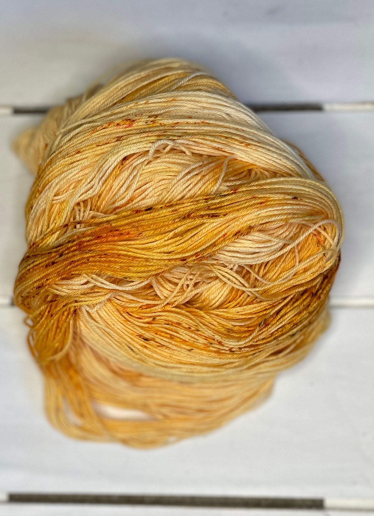Heavenly Honey Yarn: Peachy Cream Superwash Merino Nylon Wool Blend