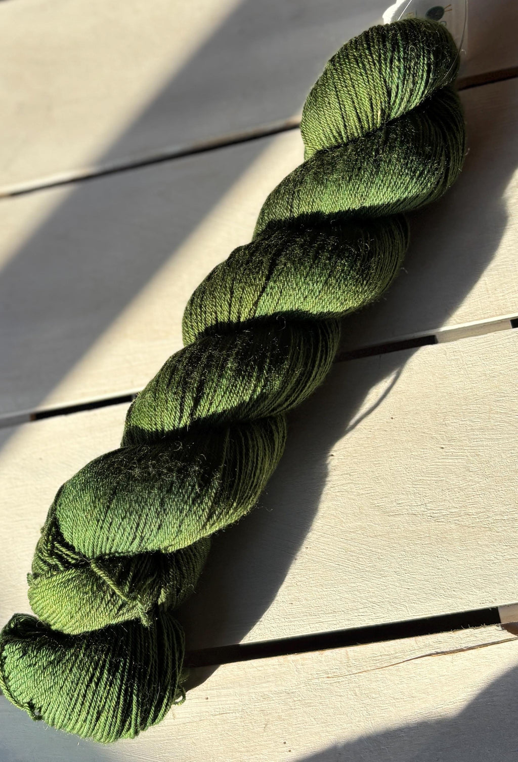 EverMore Green Yarn: Deep Rich Green, Merino Nylon Wool Blend