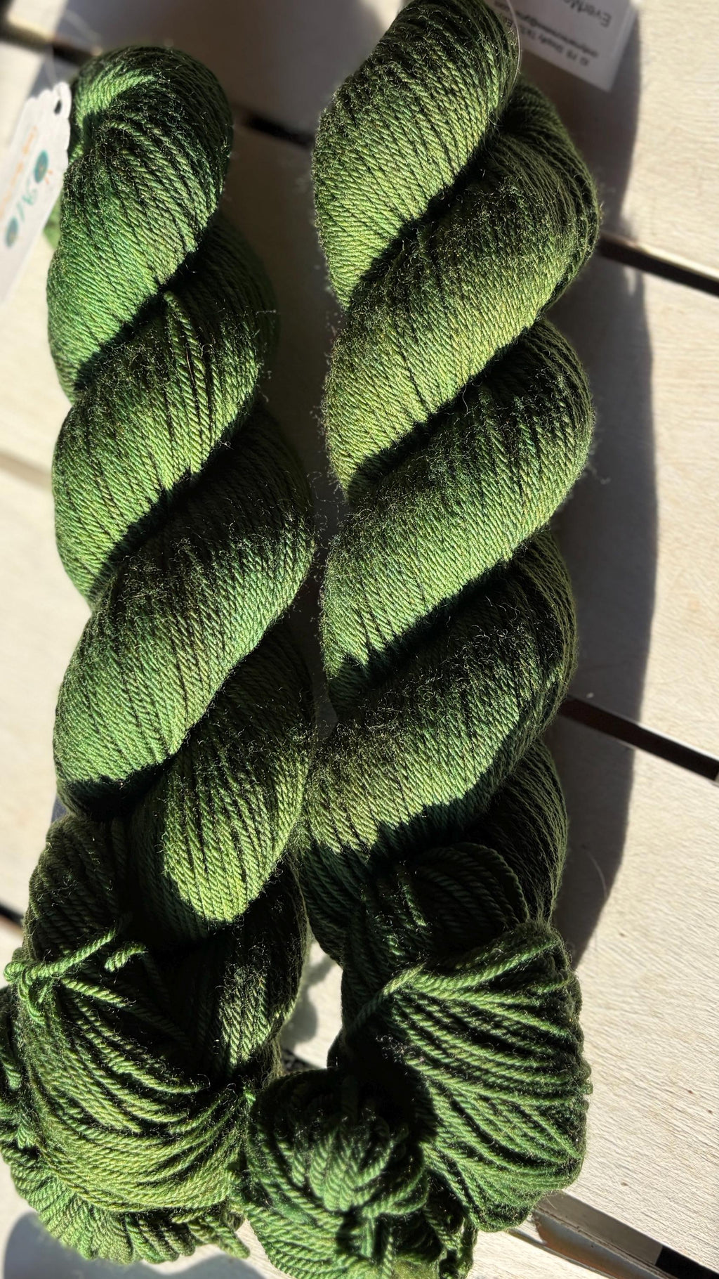 EverMore Green Yarn: Deep Rich Green, Merino Nylon Wool Blend
