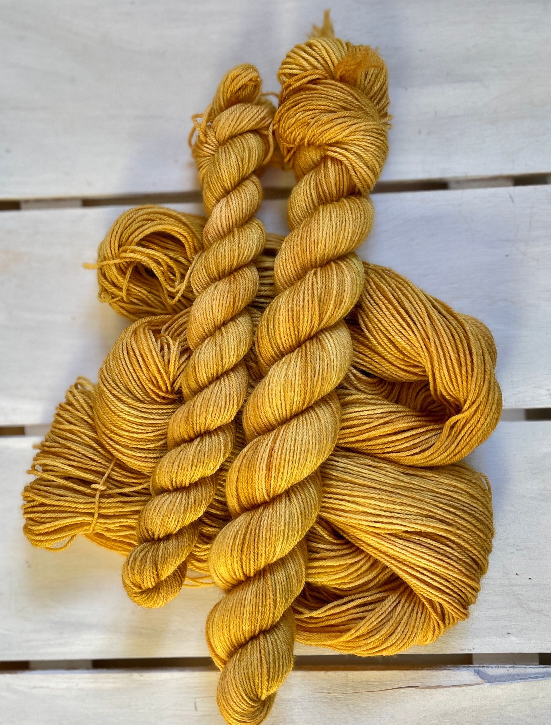 Honey Mustard, part of “Earth Tone Series”, DK and fingering