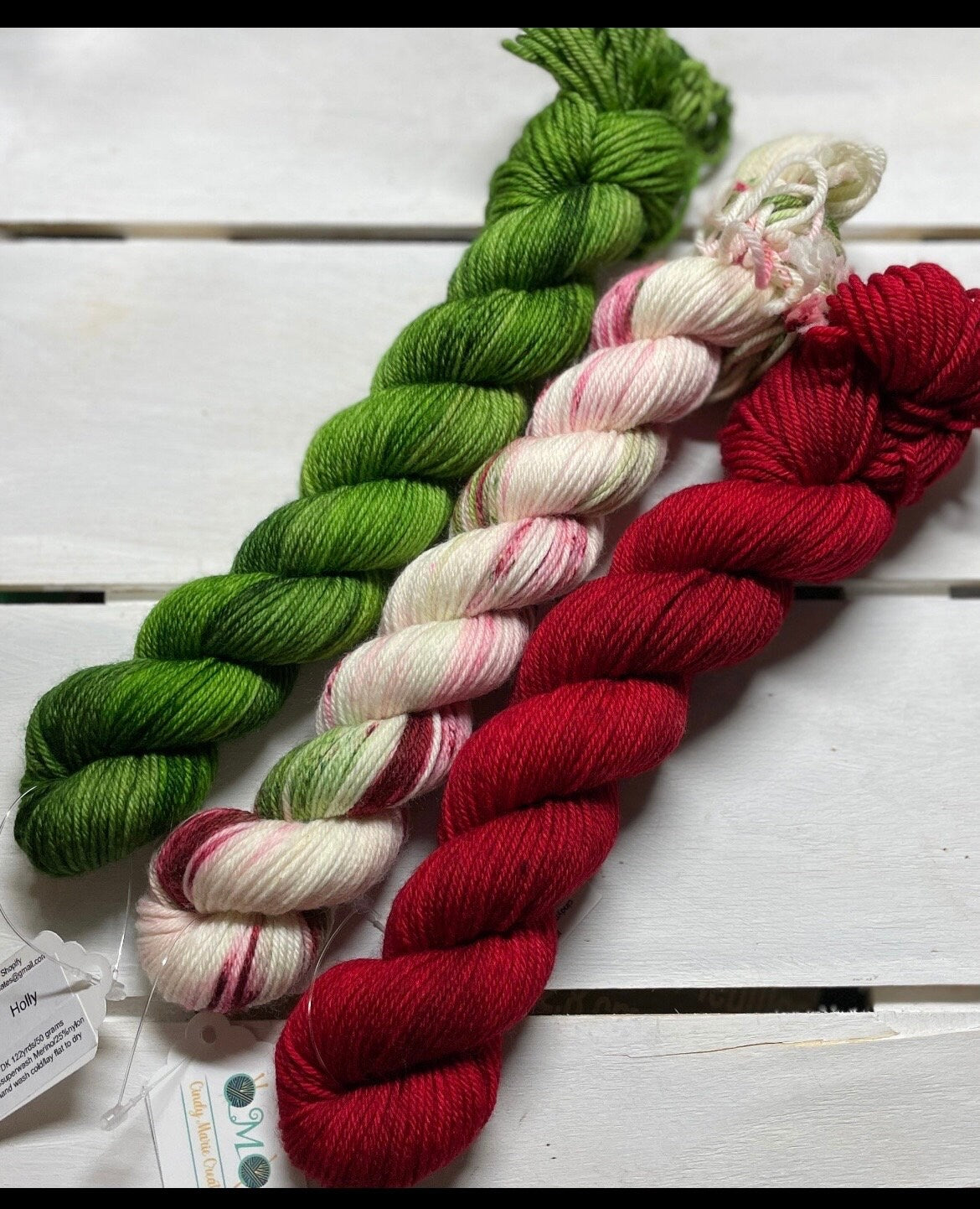 Holly 1/2 skein, Christmas green