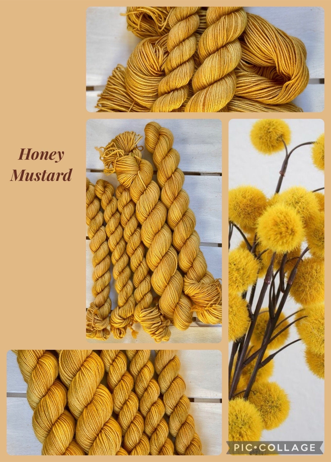 Honey Mustard, part of “Earth Tone Series”, DK and fingering