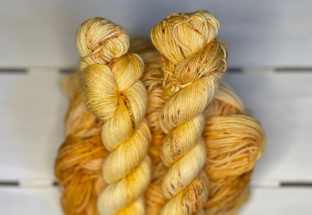Heavenly Honey Yarn: Peachy Cream Superwash Merino Nylon Wool Blend