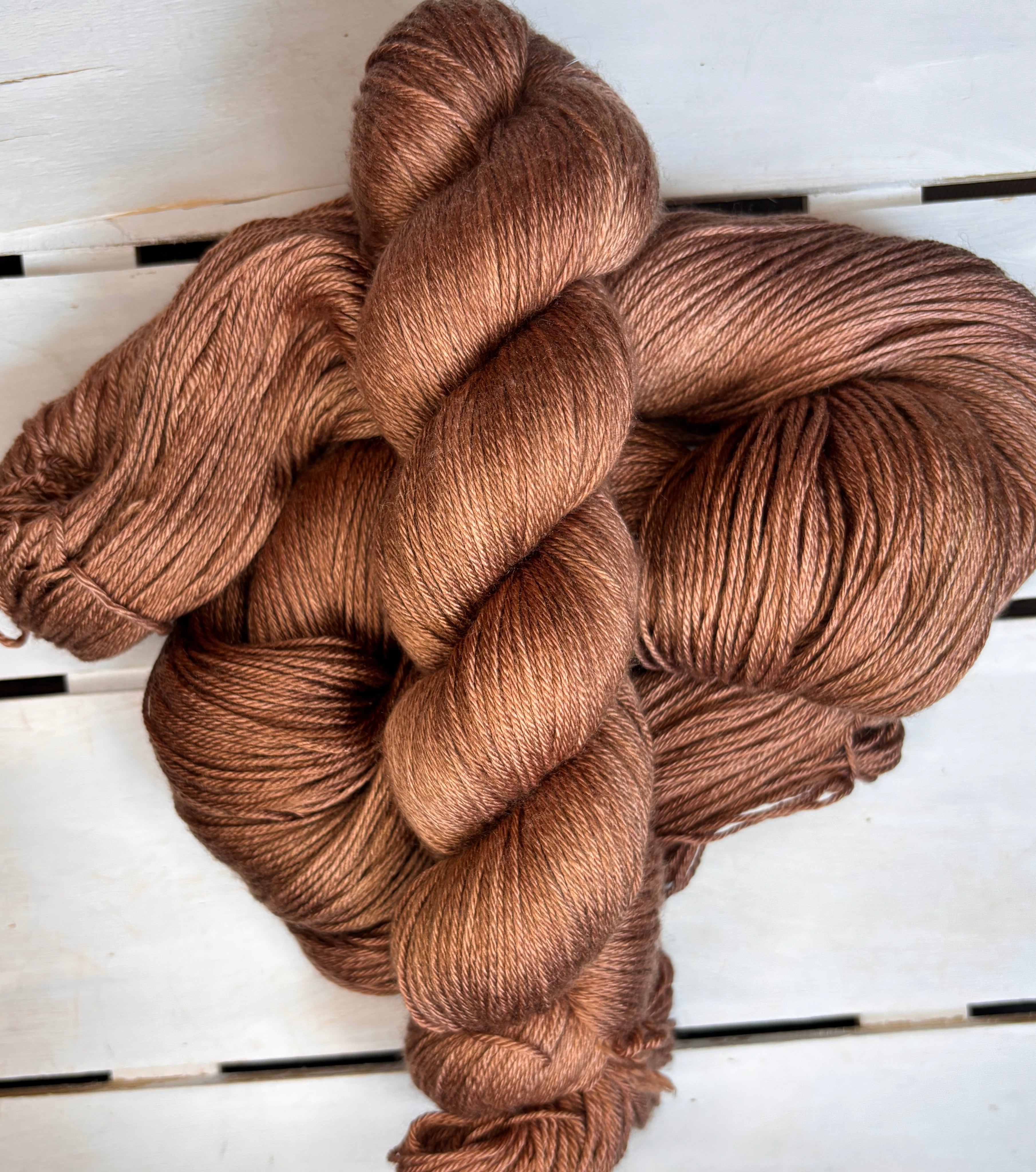 Silk Peacan 50%silk 50% merino wool, DK fingering (Copy) (Copy)