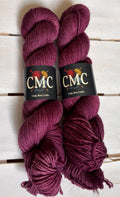 Cabernet, deep rich red wine colourway, merino wool, DK Fingering