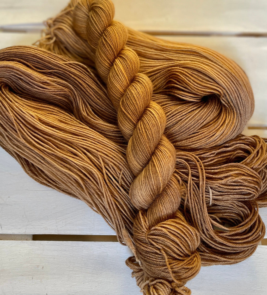 Teddy Bear, the softest of browns, DK and fingering