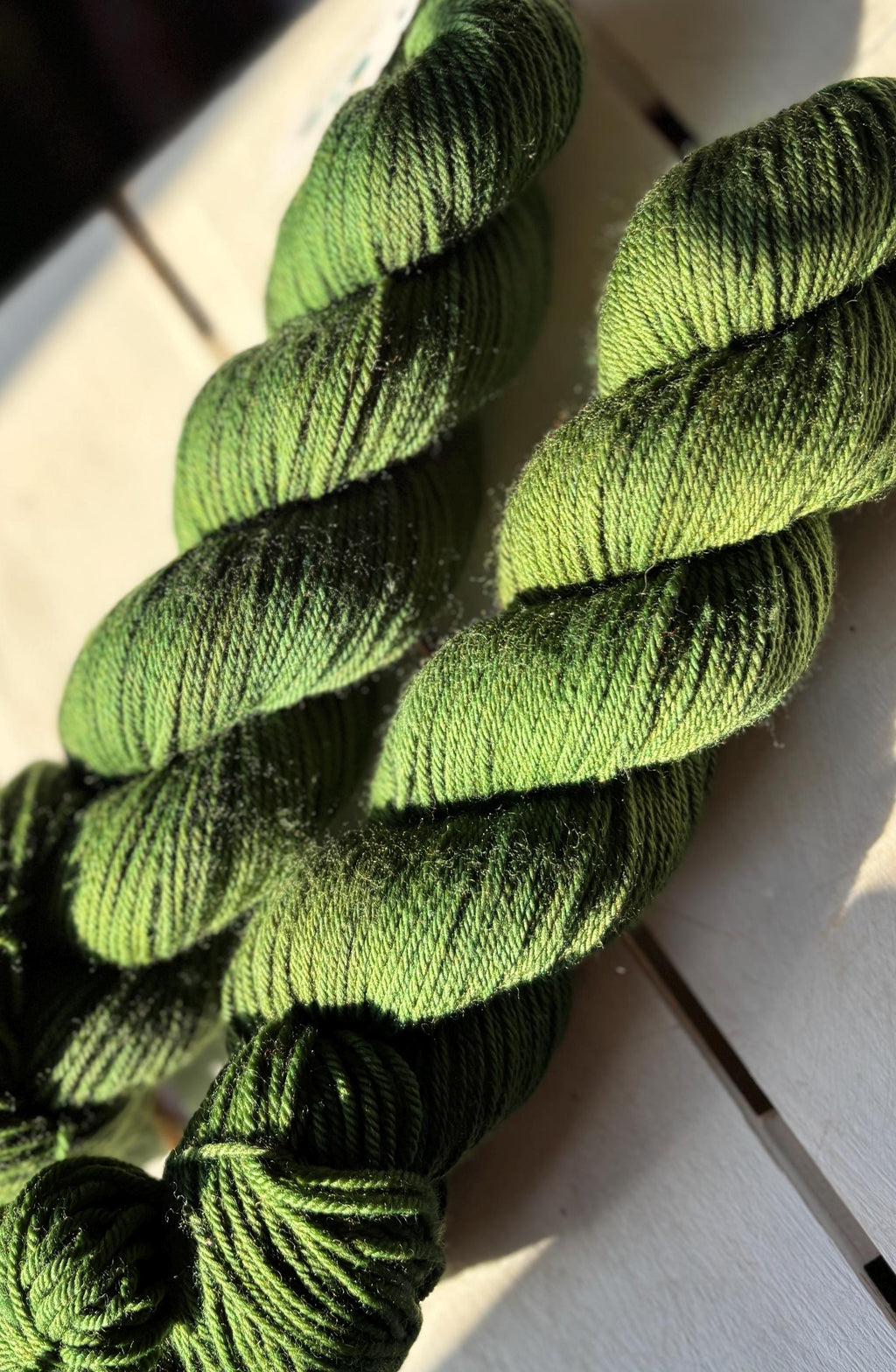 EverMore Green Yarn: Deep Rich Green, Merino Nylon Wool Blend