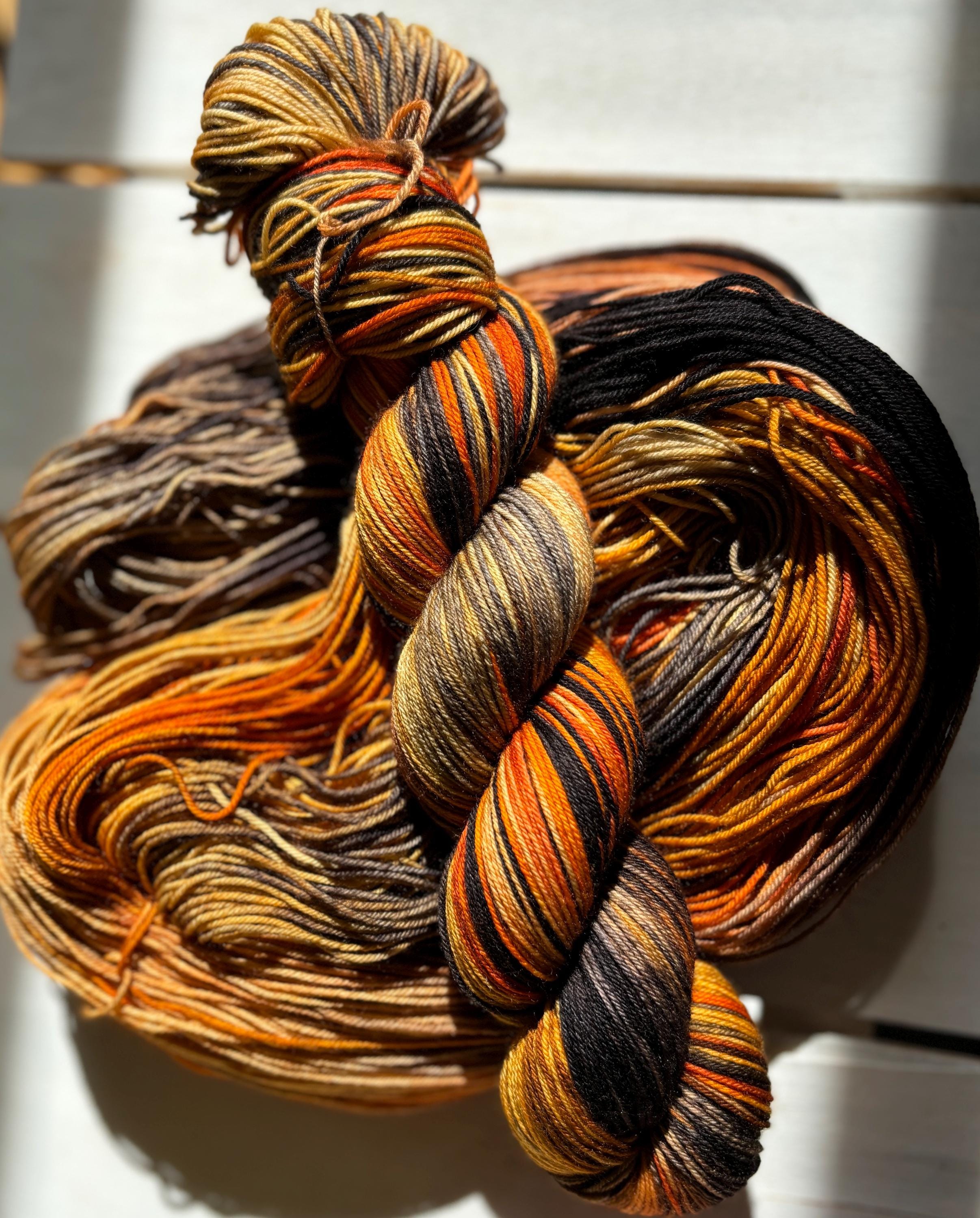 Till death, dark orange, dark grey, black