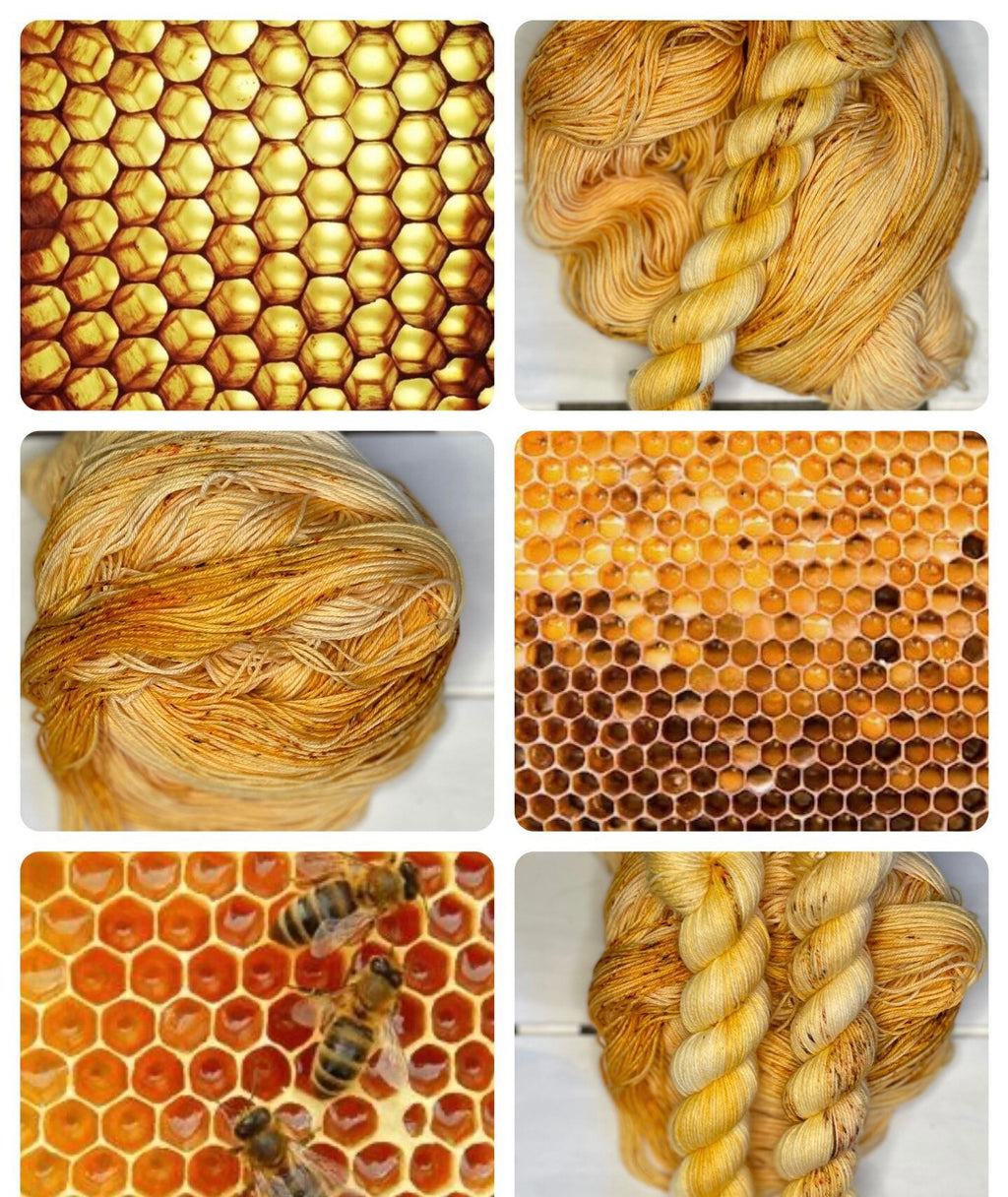 Heavenly Honey Yarn: Peachy Cream Superwash Merino Nylon Wool Blend