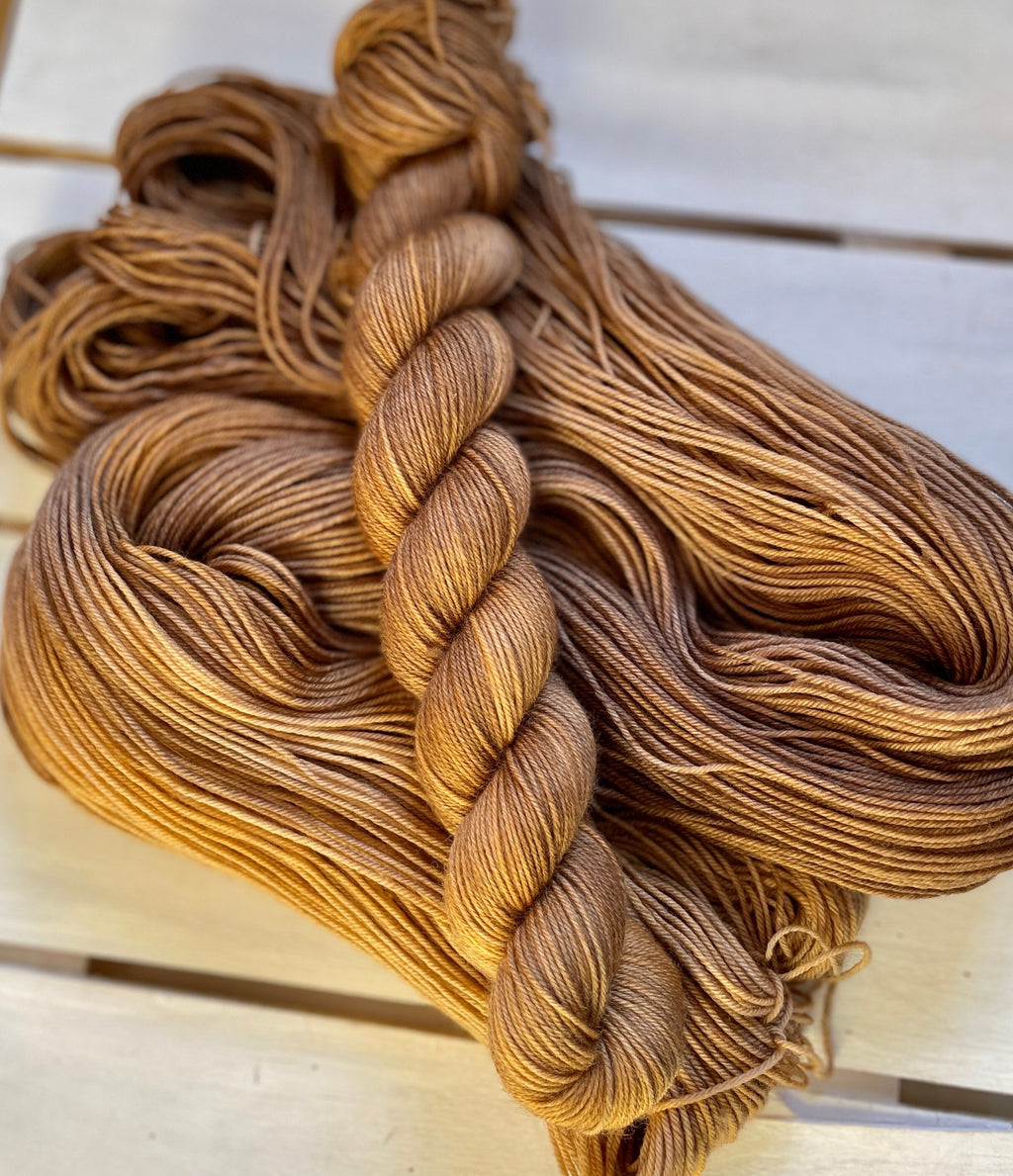 Teddy Bear, the softest of browns, DK and fingering