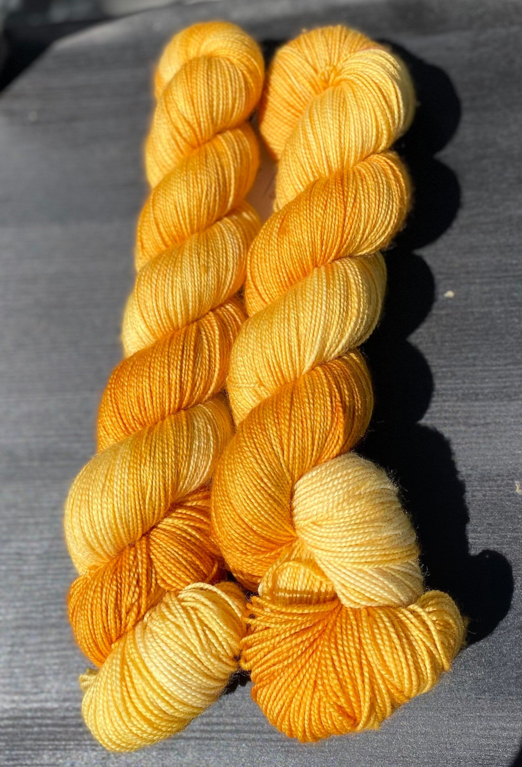 Foxy Lady, brown, golden honey, silver, grey, dark grey, Fingering,  463 yrds/100 grams. Yarn