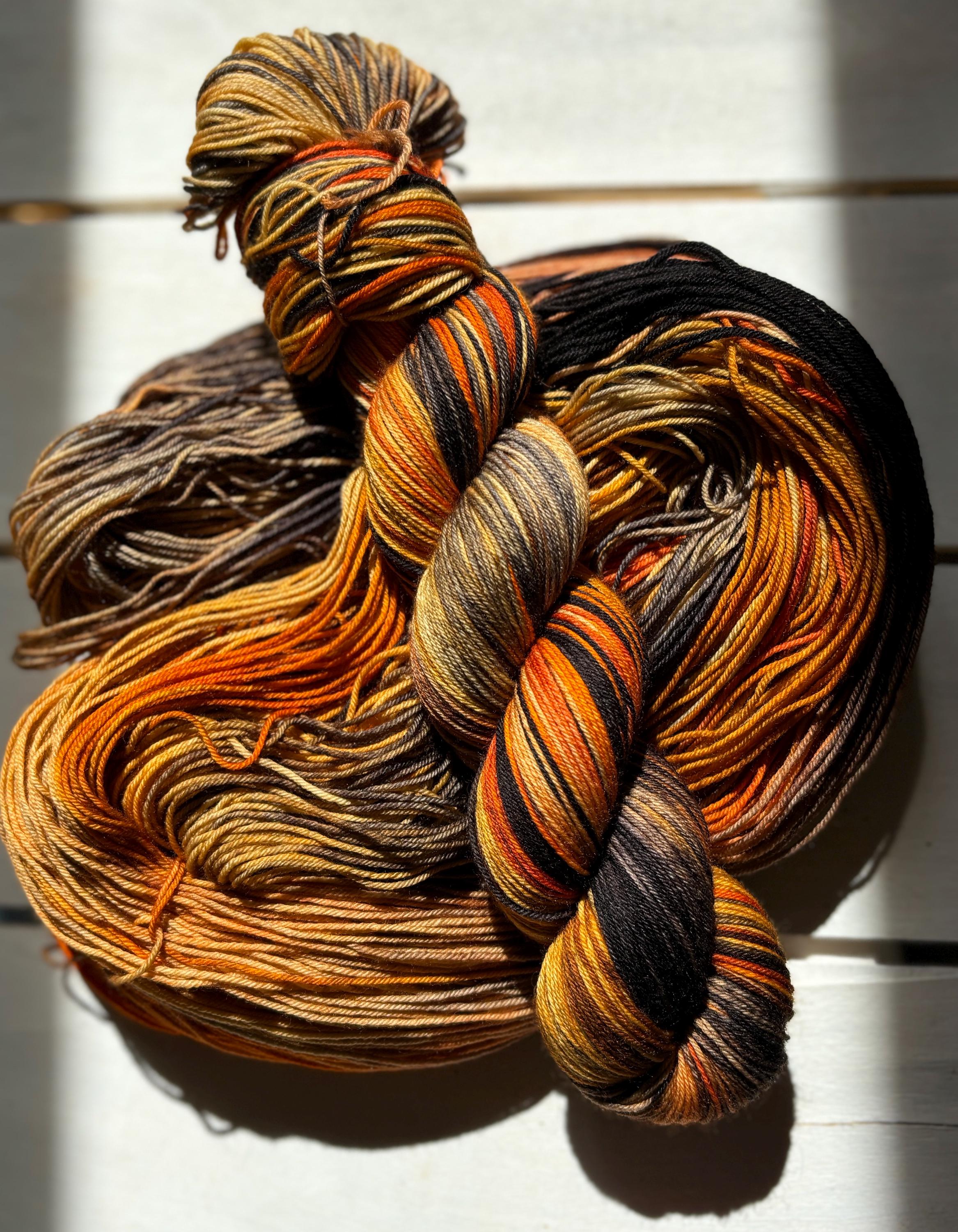 Till death, dark orange, dark grey, black
