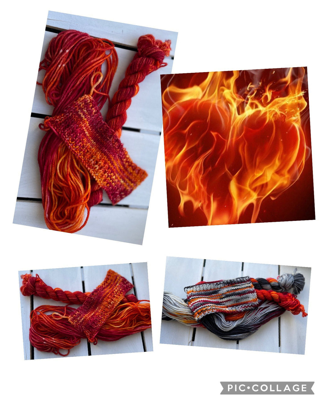 Hearts on Fire, fingering  & DK, 75superwash merino/25% nylon