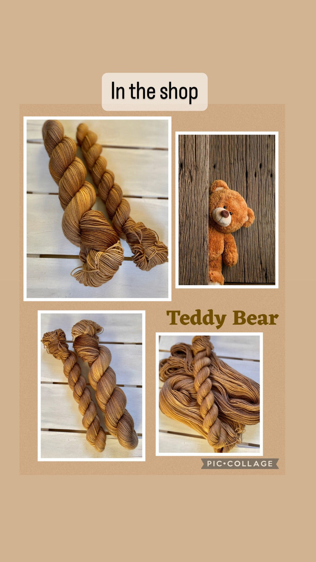 Teddy Bear, the softest of browns, DK and fingering