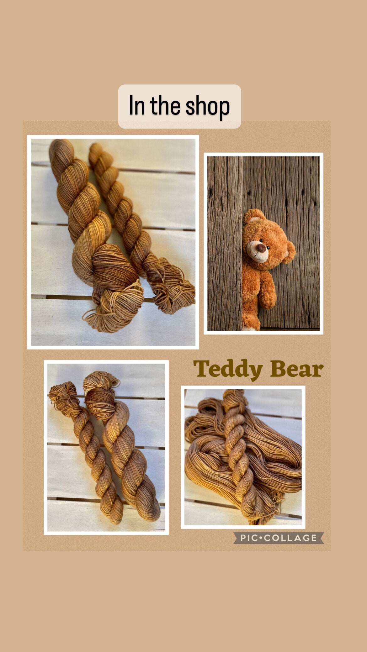 Teddy Bear, the softest of browns, DK and fingering