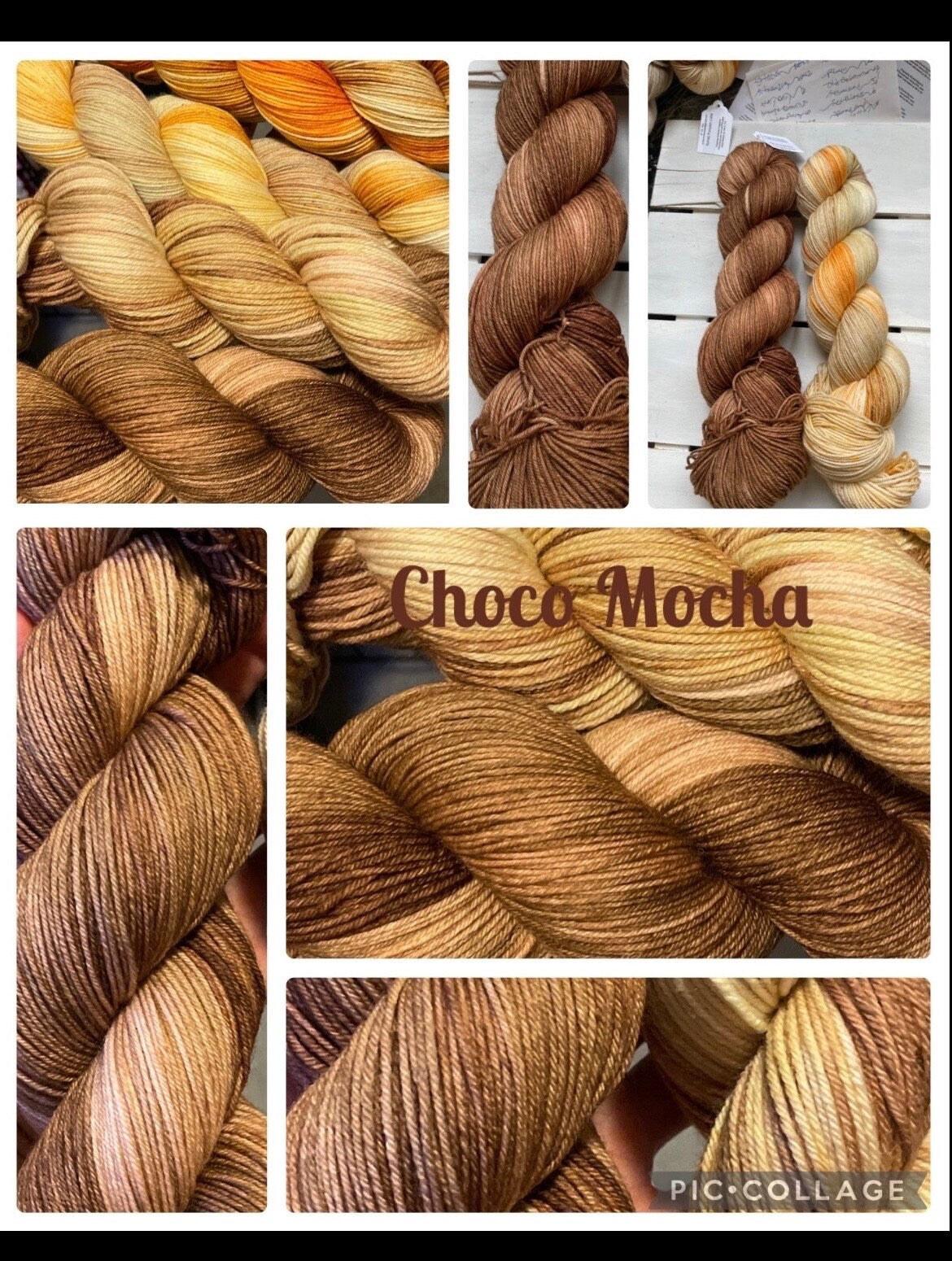 Choco Mocca  Beautiful tans, dark tan, light brown, beige. Pairs lovely with spiced